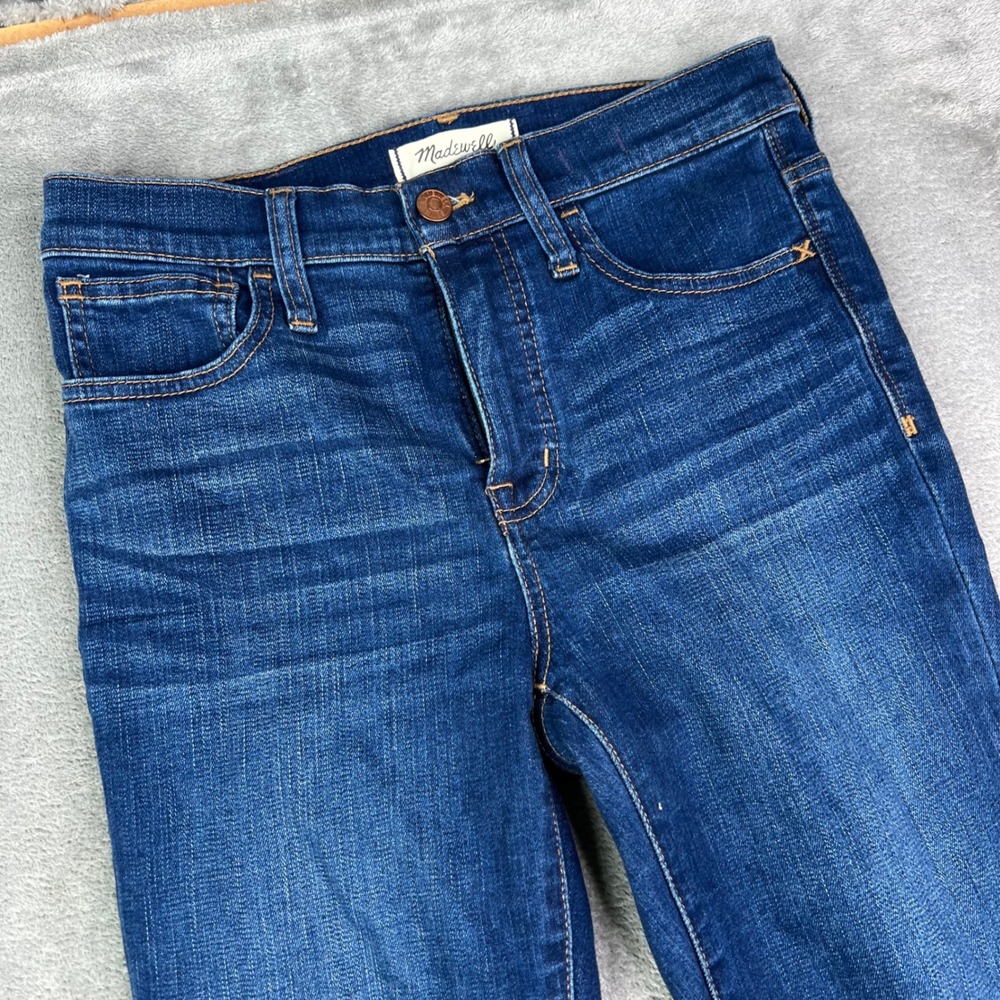 Madewell Roadtripper Jeans Womens 26 Blue Dark Wash Stretch High Rise Skinny